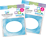 Barker Creek Self-Adhesive Name Tags, 2-3/4" x 3-1/2", Tie-Dye, 45 Name Tags Per Pack, Case Of 2 Packs