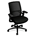 HON® F3™ Ergonomic Stretch-Back Fabric Chair, 42"H x 26 3/4"W x 32"D, Black Frame, Black Fabric 1 thumbnail image