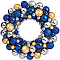 Amscan 244211 Hanukkah Metallic Bulb Wreath, Multicolor