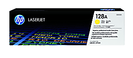 HP 128A Yellow Toner Cartridge, CE322A