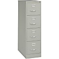Lorell® Fortress 26-1/2"D Vertical 4-Drawer Letter-Size File Cabinet, Light Gray 1 thumbnail image