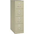 Lorell® Fortress 26"D Vertical 2-Drawer File Cabinet, Black 1 thumbnail image