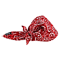 Ergodyne Chill-Its 6710CT Evaporative Cooling Triangle Hats With Cooling Towels, Red Western, Pack Of 6 Hats 1 thumbnail image