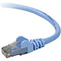 Belkin Cat.6 UTP Patch Network Cable - 12 ft Category 6 Network Cable for Network Device - First End: 1 x RJ-45 Male Network - Second End: 1 x RJ-45 Male Network - Patch Cable - Gold Plated Contact - Blue