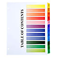 SKILCRAFT 30% Recycled One-Step Index Sheets, Jan-Dec, Letter Size, Assorted Colors, Set Of 12 (AbilityOne 7530-01-368-3490) 1 thumbnail image