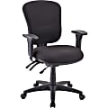 Lorell® Accord Series Mid-Back Fabric Task Chair, Black 1 thumbnail image