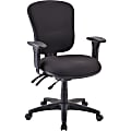 Lorell® Accord Series Mid-Back Fabric Task Chair, Black