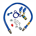 Dormont Blue Hose Swivel MAX Gas Hose Connector Kit, 3/4" x 48"