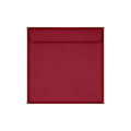 LUX Square Envelopes, 7 1/2" x 7 1/2", Peel & Press Closure, Garnet Red, Pack Of 500