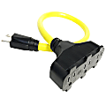 Hoffman Grounded Outdoor Extension Cord, 2', Yellow, USW76002