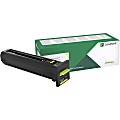Lexmark Original Laser Toner Cartridge - Yellow - 1 Each - 8000 Pages