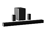 VIZIO SB36512-F6 5.1.2 Bluetooth Speaker System - Black - Wall Mountable - 40 Hz to 20 kHz - 360° Circle Sound, Surround Sound, Dolby Atmos, Dolby Digital, DTS Virtual:X - Wireless LAN - USB - HDMI