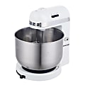 Brentwood 5-Speed Stand Mixer With 3.5 Qt Stainless Steel Mixing Bowl, 8-1/4”H x 11”W x 12”D, White