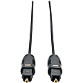 Tripp Lite Ultra Thin Toslink Digital Optical SPDIF Audio Cable M/M 3M 10ft - Toslink for Audio Device, Home Theater System, DVD Player, CD Player, Satellite Receiver - 1 x Toslink Male Digital Audio - 1 x Toslink Male Digital Audio - Black 1 thumbnail image