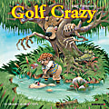 2024 Willow Creek Press Scenic Monthly Mini Wall Calendar, 7” x 7”, Golf Crazy, January To December