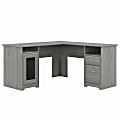 Bush Business Furniture Cabot 60"W L-Shaped Corner Desk, Modern Gray, Standard Delivery