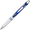 Pentel® EnerGel® Pearl Retractable Liquid Gel Pen, Needle Point, 0.7 mm, Pearl White Barrel, Blue Ink
