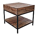 Coast to Coast Mercer End/Side Table, 24"H x 22"W x 24"D, Brownstone Nut Brown 1 thumbnail image