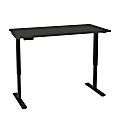Bestar Universel Electric 60“W Standing Desk, Deep Gray