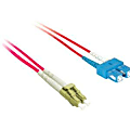 C2G 5m LC-SC 9/125 OS1 Duplex Singlemode PVC Fiber Optic Cable - Red - 5m LC-SC 9/125 Duplex Single Mode OS2 Fiber Cable - Red - 16ft