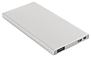Ativa® Rechargeable Power Bank, 4000 mAh, Silver