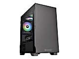 Thermaltake S100 TG - Tower - micro ATX - windowed side panel (tempered glass) - no power supply (PS/2) - black - USB/Audio