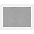 Amanti Art Magnetic Bulletin Board, Steel/Aluminum, 33" x 25", Corvino White Wood Frame 1 thumbnail image