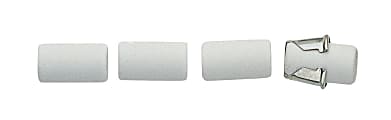 Pentel® EZ#2 Automatic Pencil Eraser Refills, White, Tube Of 5