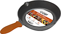 Commercial Chef Cast Iron Sauté Skillet, 8", Black