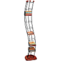 Atlantic 110 CD Wave Tower, Black Steel w/ Cherry Wood Base