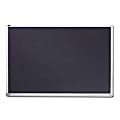 Quartet® Melamine Chalkboard With Aluminum Frame, 120" x 48", Black