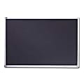 Quartet® Melamine Chalkboard With Aluminum Frame, 120" x 48", Black 1 thumbnail image