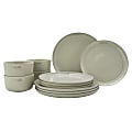 Staub 12-Piece Ceramic Dinnerware Set, White Truffle 1 thumbnail image