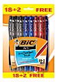 BIC® BU3 Grip RT Ball Pens, Medium Point, 1.0 mm, Assorted Ink Colors, Pack Of 20 1 thumbnail image