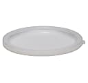 Cambro Poly Round Lids For 6 - 8 Qt Containers, White, Pack Of 12 Lids 1 thumbnail image