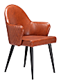 Zuo Silloth Dining Accent Chair, Brown 1 thumbnail image