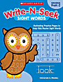 Scholastic Teacher Resources Write-N-Seek Workbook, Sight Words, Pre-K - Grade 2