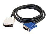 C2G 1m DVI Male to HD15 VGA Male Video Cable (3.3ft) - VGA cable - DVI-A (M) to HD-15 (VGA) (M) - 3.3 ft - black 1 thumbnail image