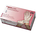 Medline MediGuard Vinyl Non-sterile Exam Gloves - Small Size - Vinyl - Clear - Powder-free, Ambidextrous, Latex-free, Durable, Beaded Cuff - For Multipurpose, Laboratory Application - 150 / Box