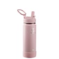 Takeya Actives Vacuum Insulated Stainless Steel Water Bottle With Straw Lid, 18 Oz, Blush 1 thumbnail image