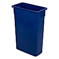 Carlisle TrimLine Waste Container, 23 Gallons, Blue