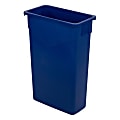 Carlisle TrimLine Waste Container, 23 Gallons, Blue 1 thumbnail image