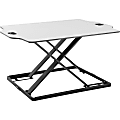 Amer Mounts Ultra Slim Height Adjustable Standing Desk Riser, 15.7"H x 21.3"W, White
