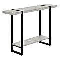 Monarch Specialties Jaylon Accent Table, 32”H x 47-1/4”W x 12”D, Gray/Black 1 thumbnail image