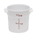 Cambro Food Storage Container, 1 Qt, White 1 thumbnail image