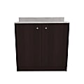 Inval Ambrossia 95"W Breakroom Cabinet, Espresso 1 thumbnail image
