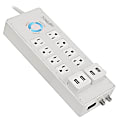 Panamax Power360 P360-8 8-Outlet Floor Strip With USB Pluggables, 6', White