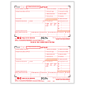 ComplyRight® W-2 Tax Forms, 2-Up, IRS Federal Copy A, Laser, 8-1/2" x 11", Pack Of 100 Forms