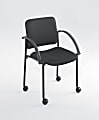 Safco® Moto™ Mobile Stack Chairs, Black, Set Of 2 1 thumbnail image