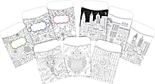 Barker Creek Peel & Stick Library Pockets, 3-1/2" x 5-1/8", Color Me!, Set Of 90 Pockets 1 thumbnail image